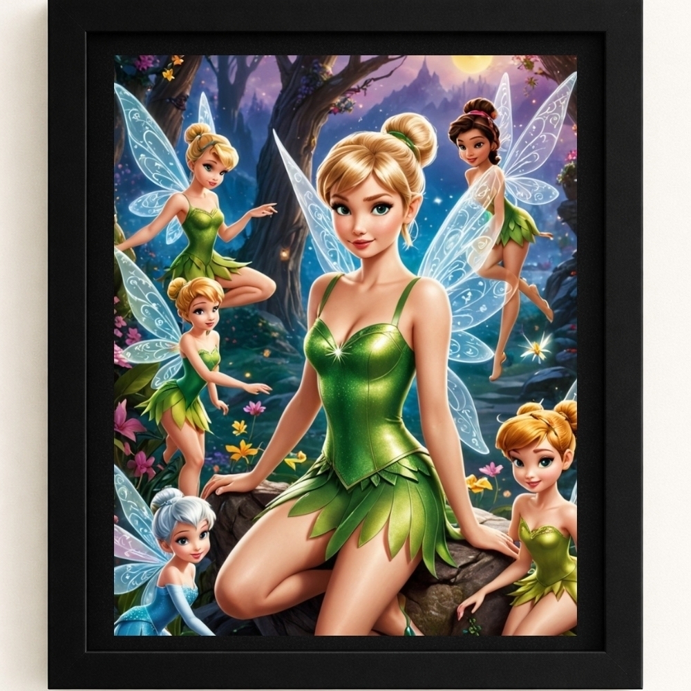 Green Fairy  Art Print In A 8x10 Frame